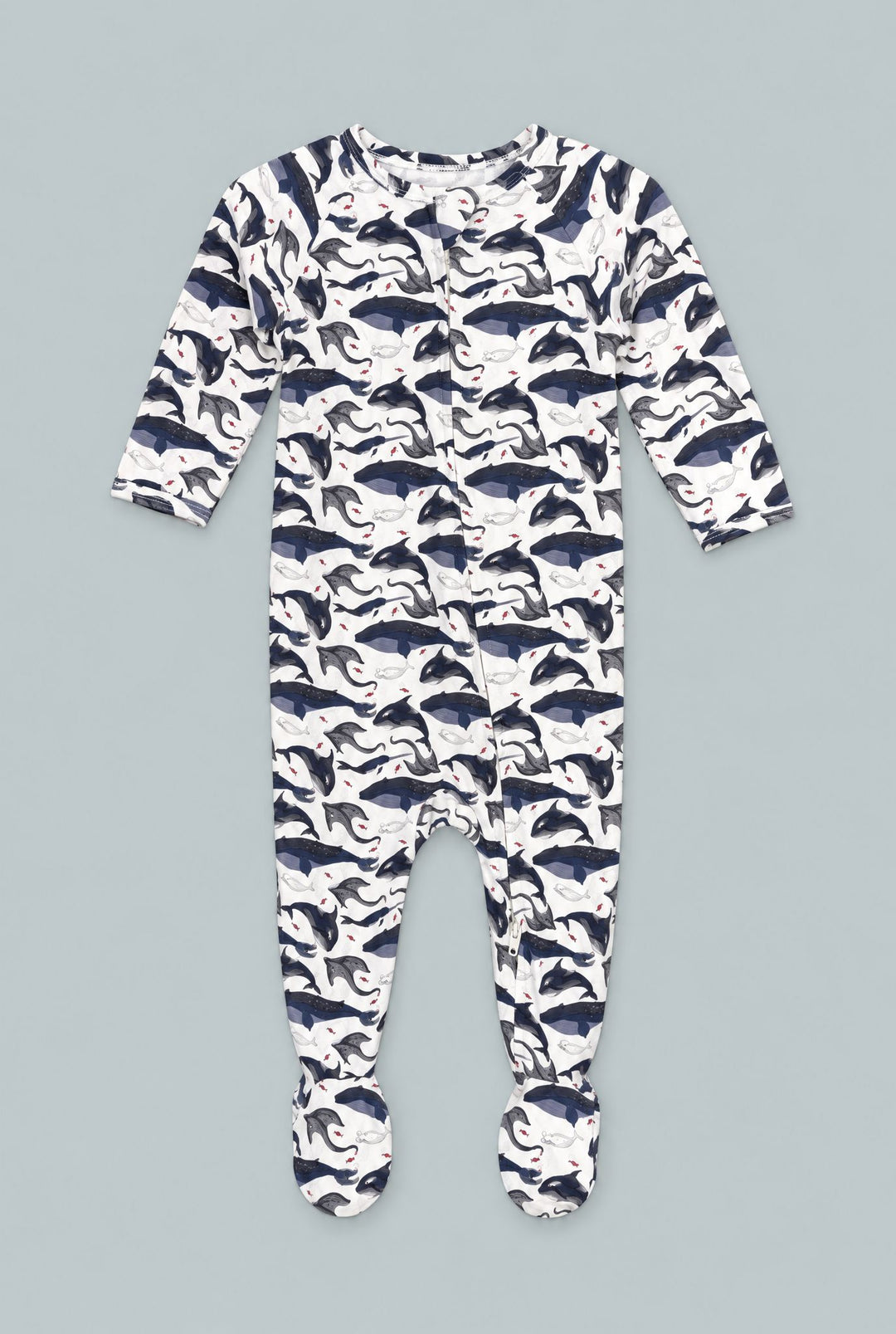 Deep Sea Creatures Whale Zipper Footie - A Whale Of A Tale