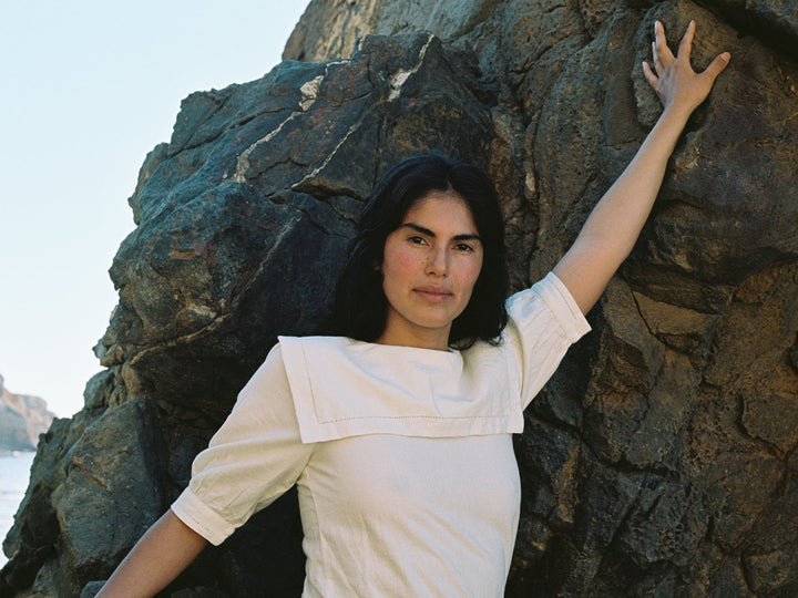 Rivett Blouse - Bone | Organic + Earth Dyed