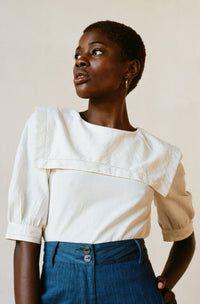Rivett Blouse - Bone | Organic + Earth Dyed