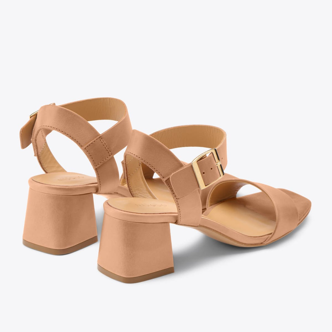 Stella Go-To Block Heel Sandal - Almond