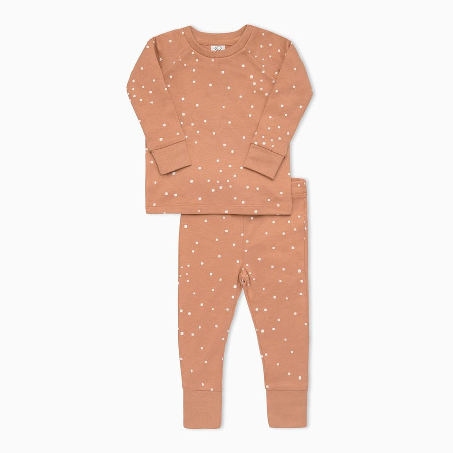 Long Sleeve Jammies - Square Dot Sleep + Lounge Colored Organics 