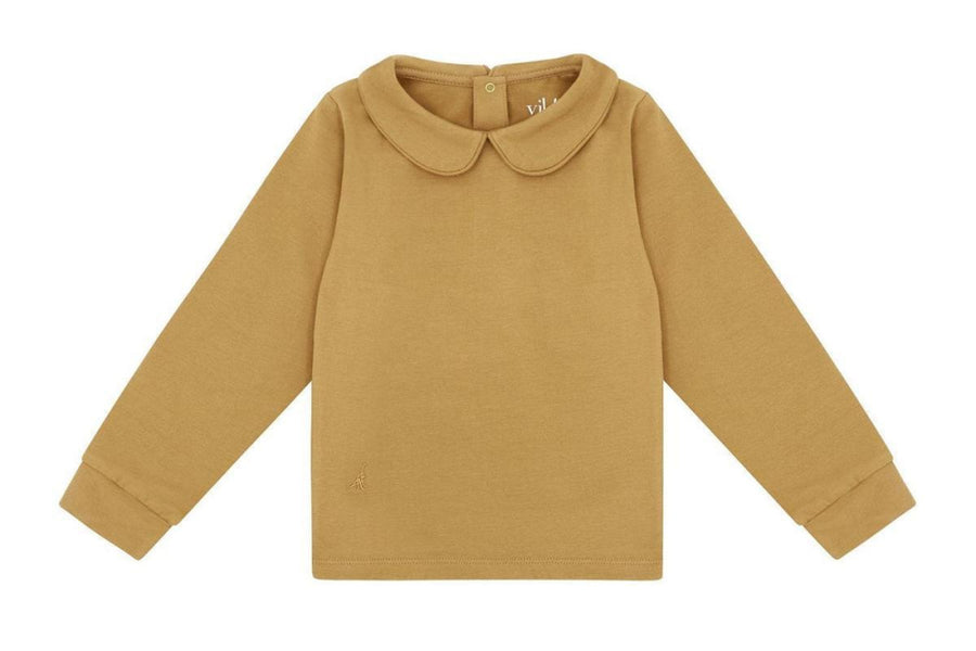 Ls Organic Cotton Collared Shirt - Clever Camel - Collared Shirt