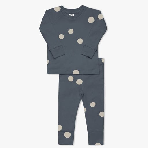 Long Sleeve Jammies - Pom/Harbor Sleep + Lounge Colored Organics 