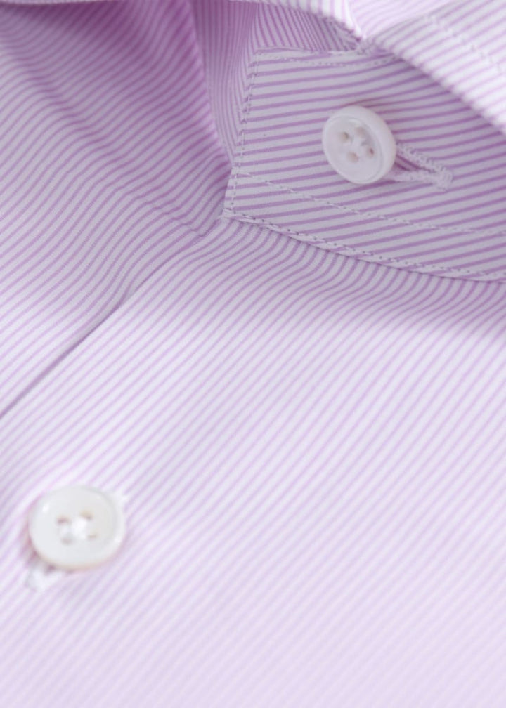 Phineas Cole Stripe Dress Shirt - Pink/White