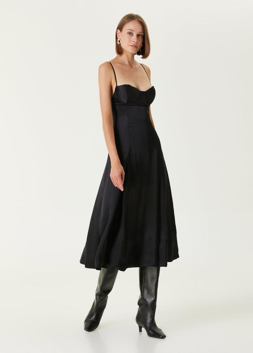 Pure Silk Your *Itch Silk Dress - Jet Black