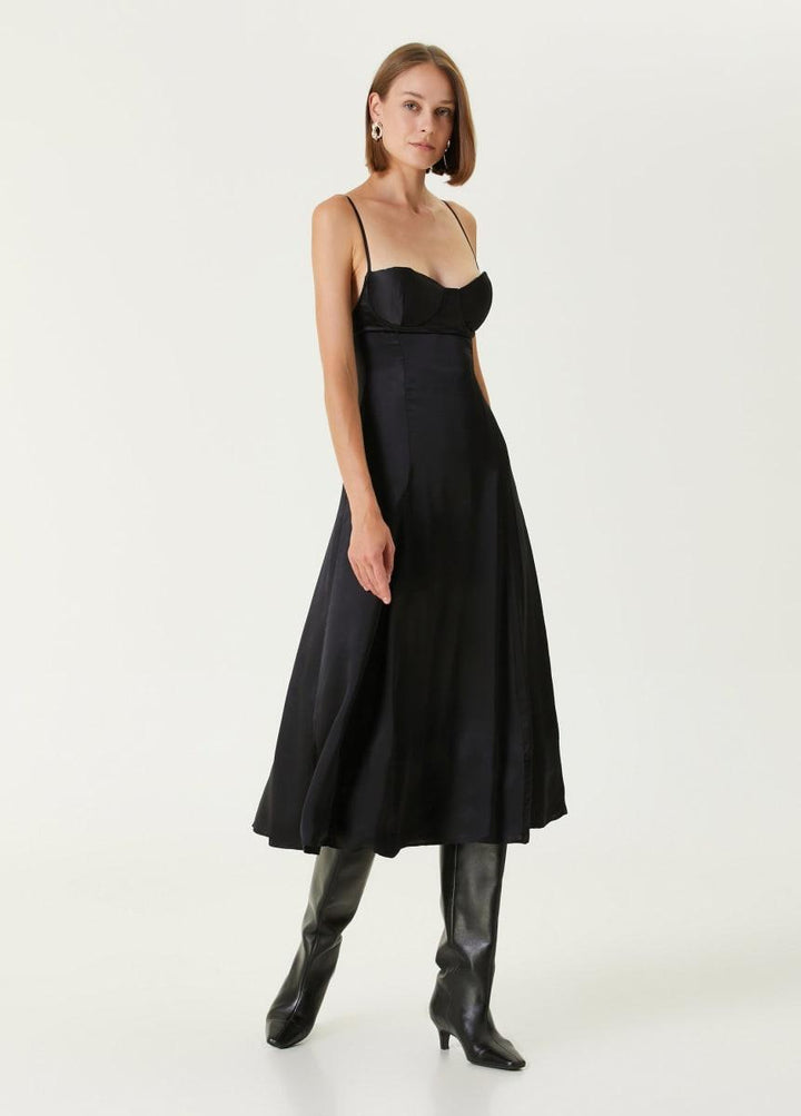 Pure Silk Your *Itch Silk Dress - Jet Black