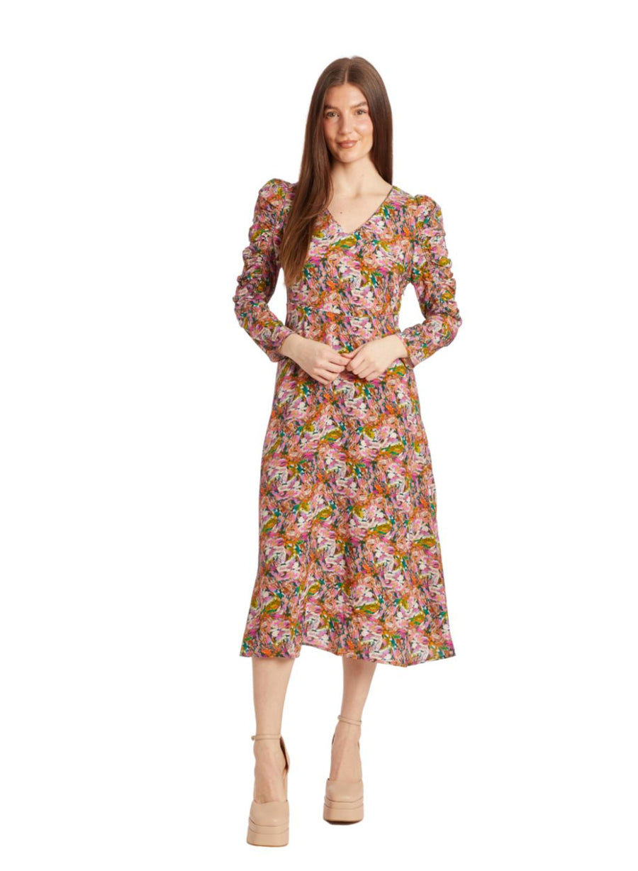 Lucy Dress - Serene Brushstrokes - Dresses