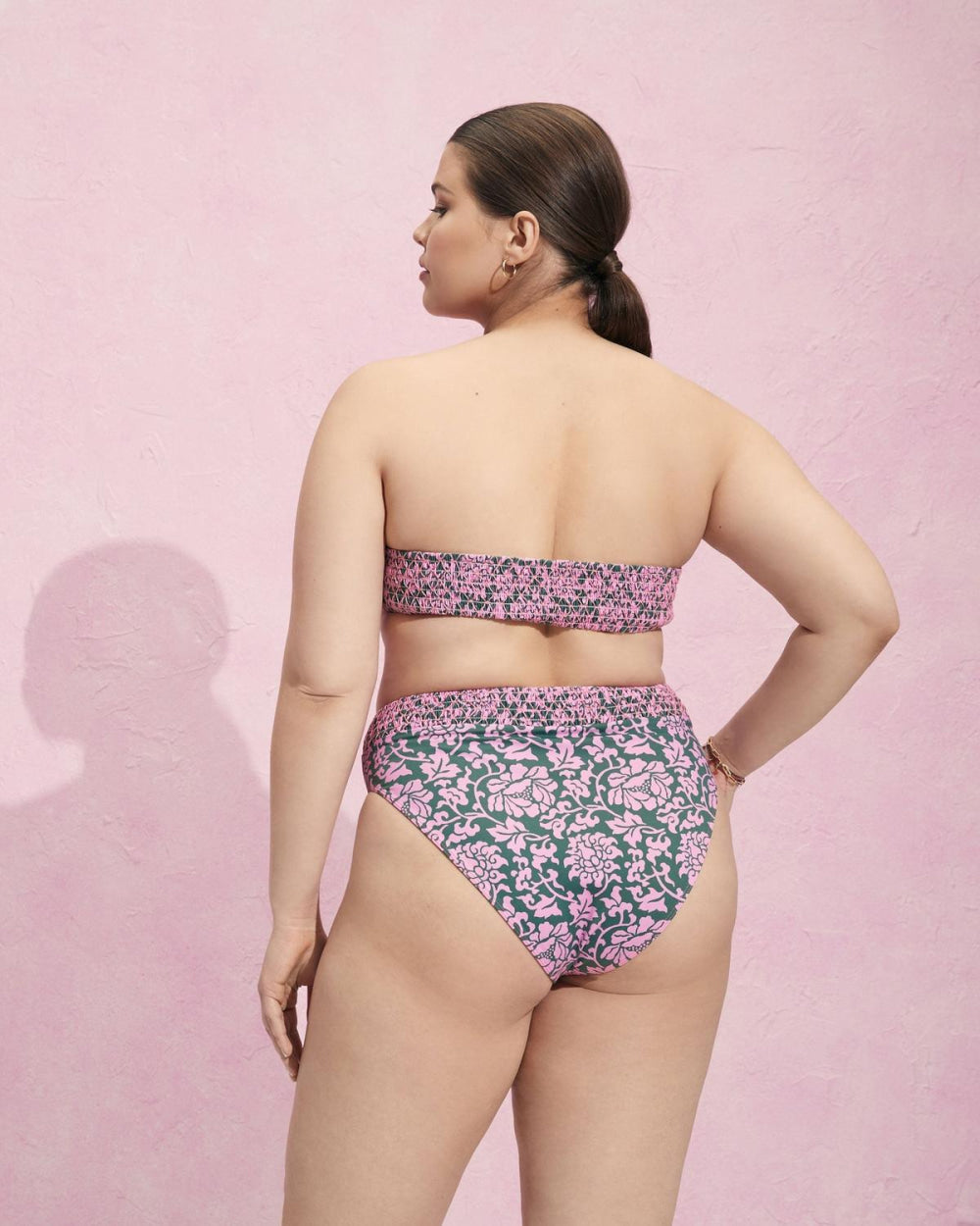 Lulu Swim Bottom - Etched Floral - Bikini Bottom