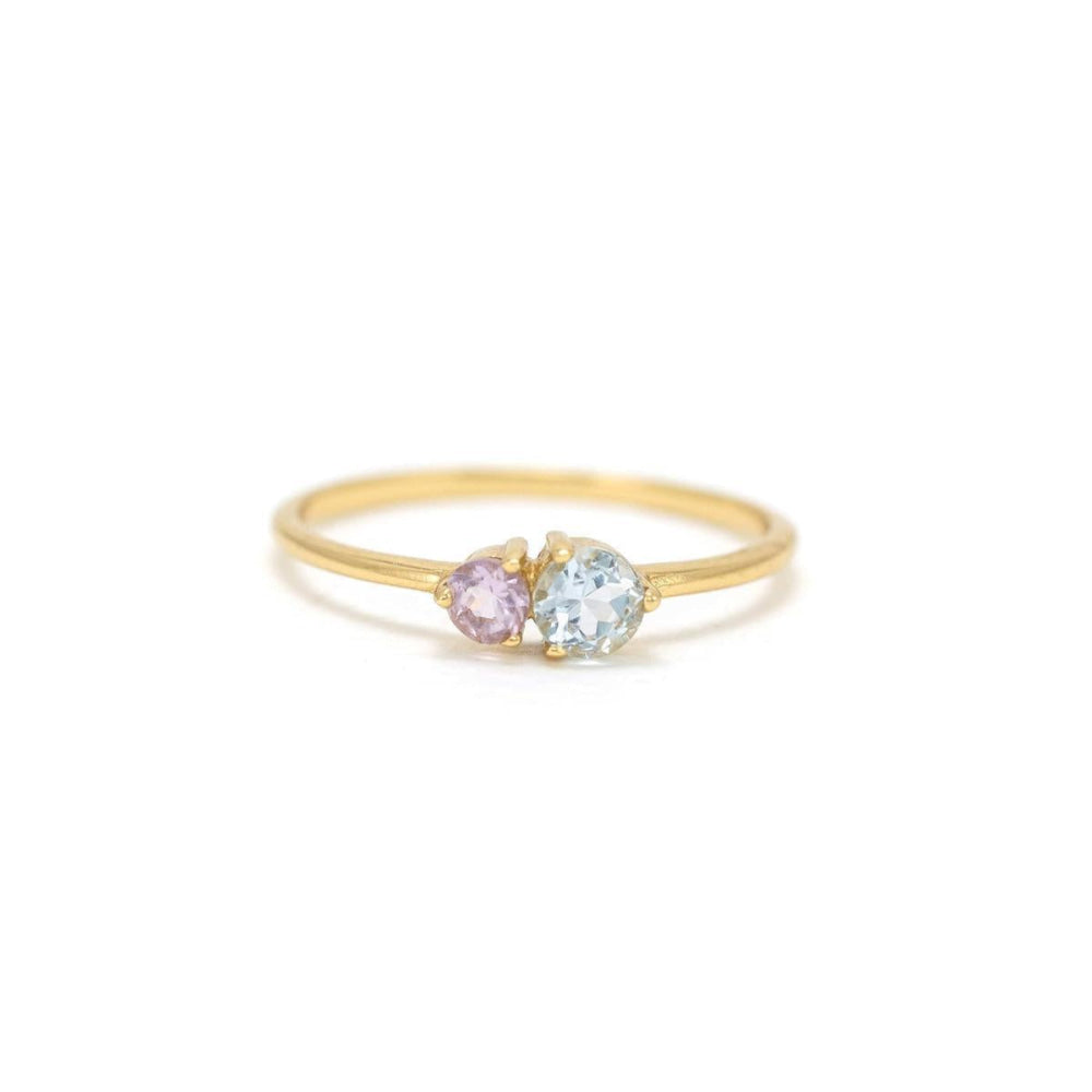 Luma Gemstone Ring - Amethyst + Blue Topaz - Ring