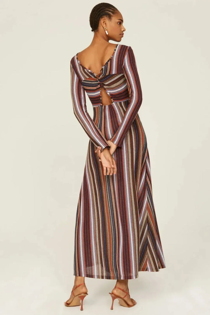 Lurex Striped Reversible Dress - Rainbow/Multi - Dresses