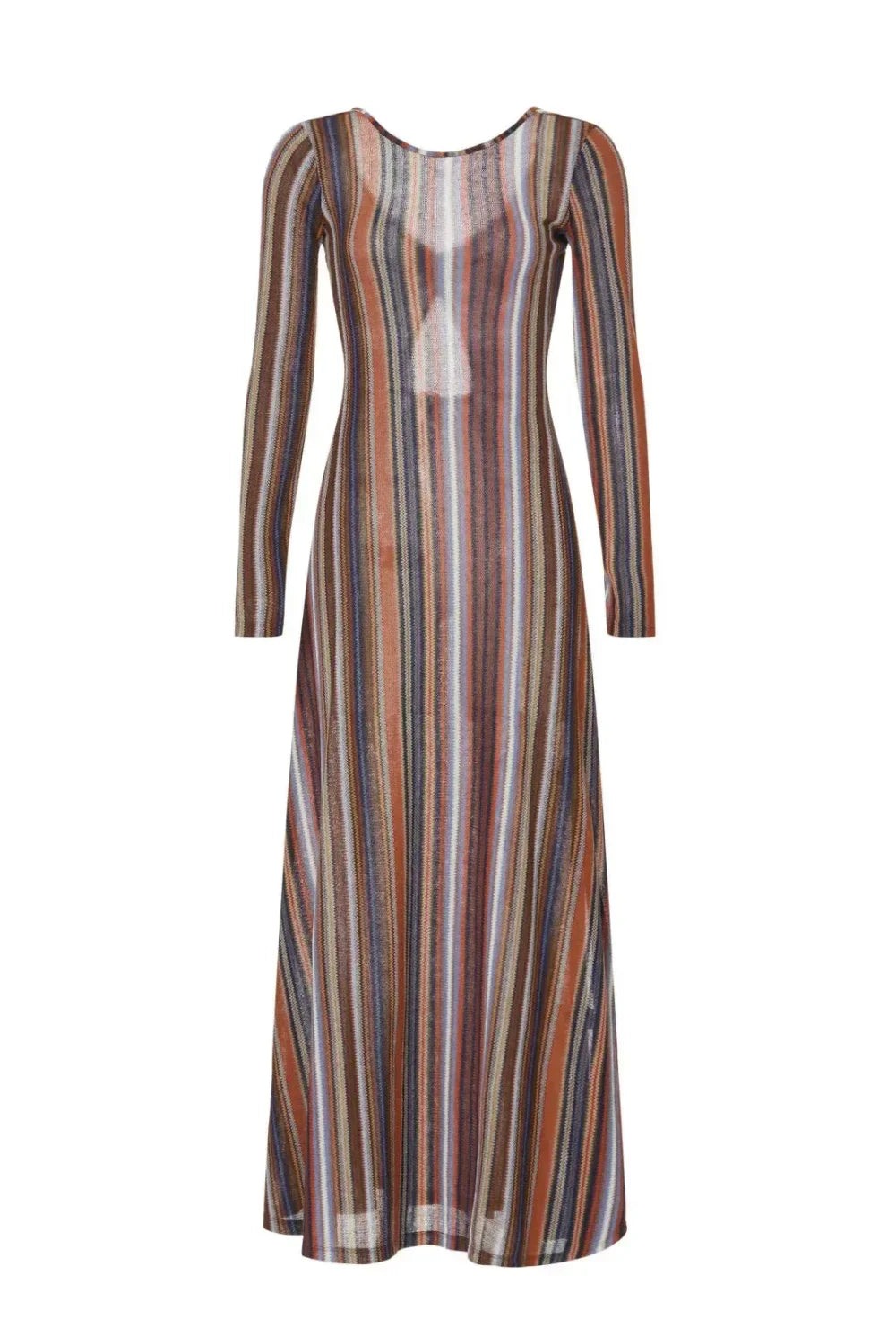 Lurex Striped Reversible Dress - Rainbow/Multi - Dresses