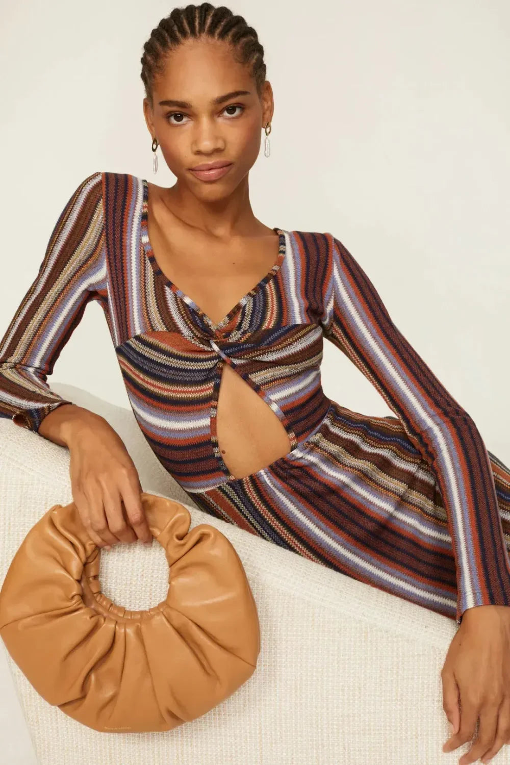 Lurex Striped Reversible Dress - Rainbow/Multi - Dresses