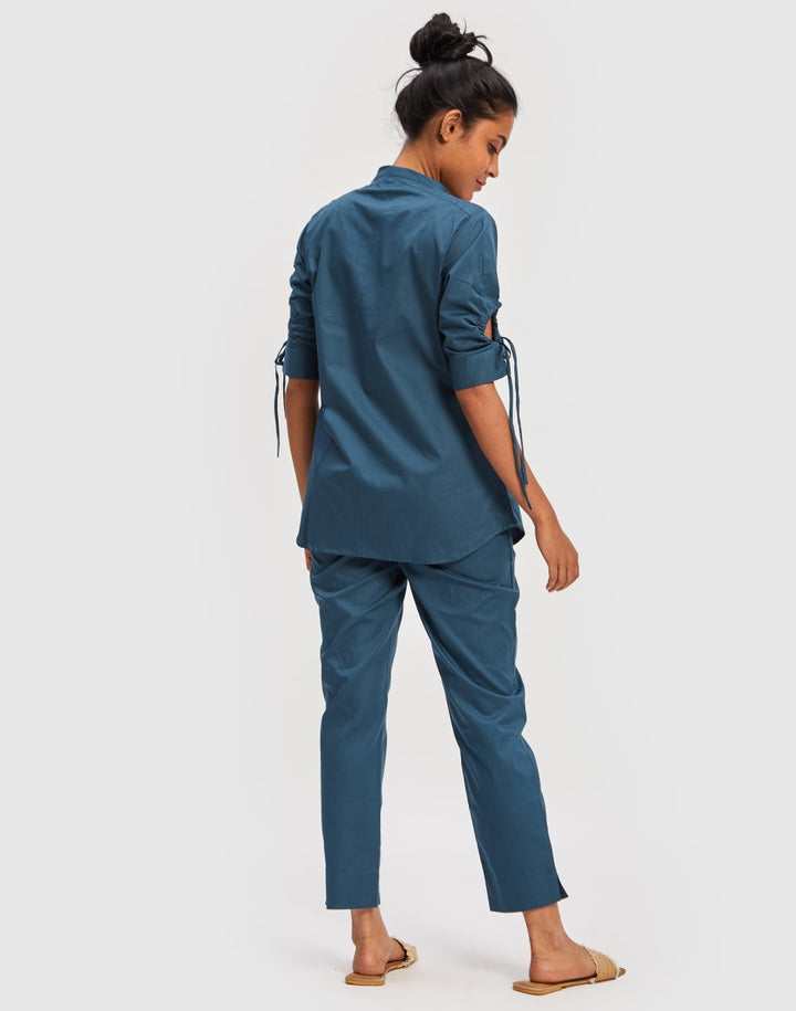 The Goes With Everything Pant - Poplin Blue