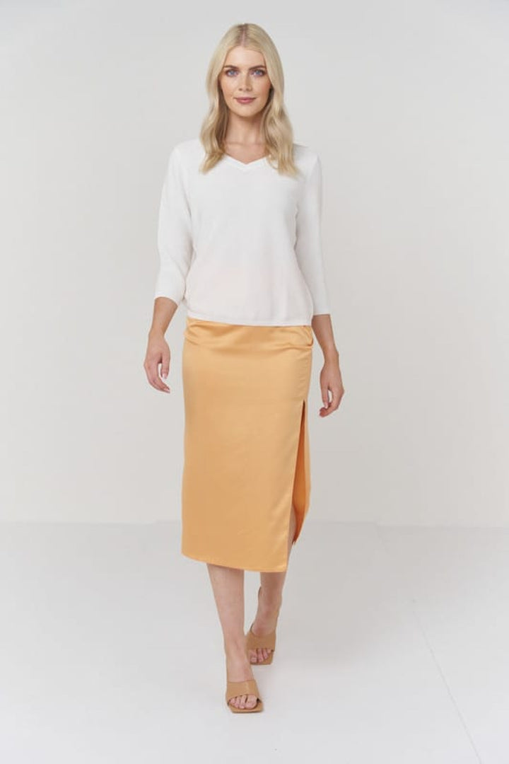 Lydia Links Links Sweater - Optic White - Sweater