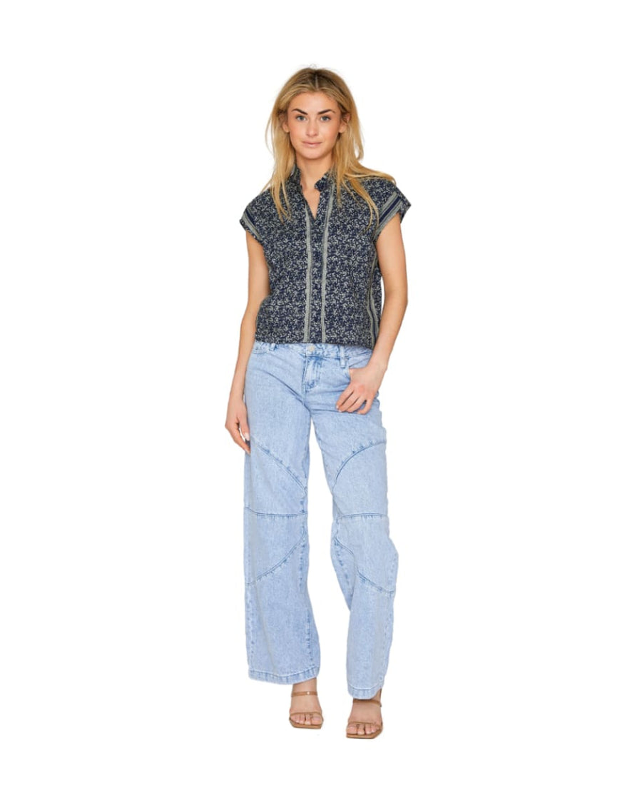 Lydia Top - Midnight Botanica - Shirt