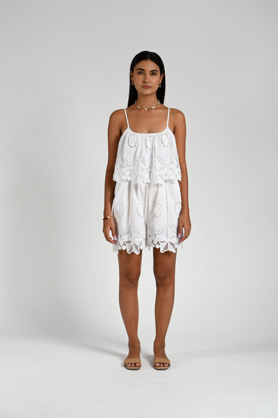 Lyrica Romper - White - Romper