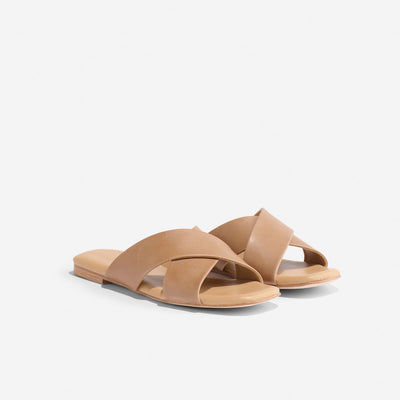Catalina Slide Sandal - Almond
