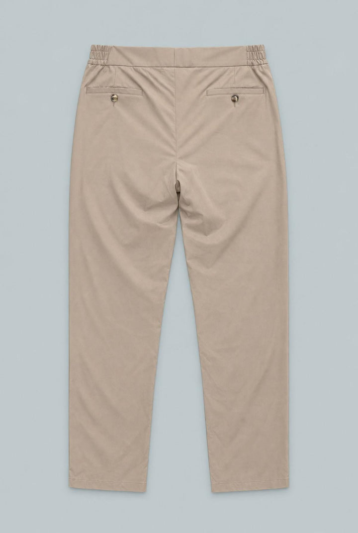 Linen Drawstring Trouser - Natural