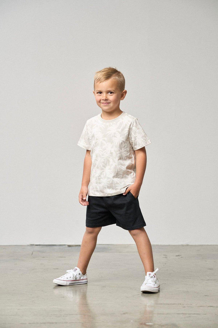 Palm Print Tee - Frost