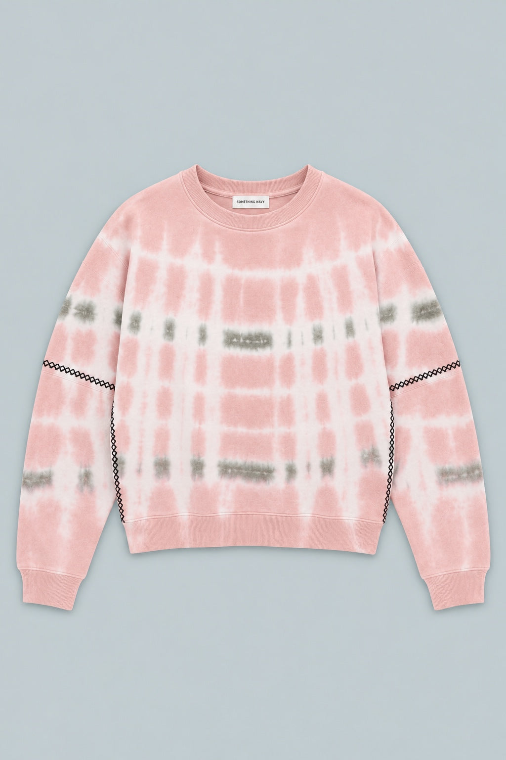 Dollie Embroidered Sweatshirt - Pink Tie Dye