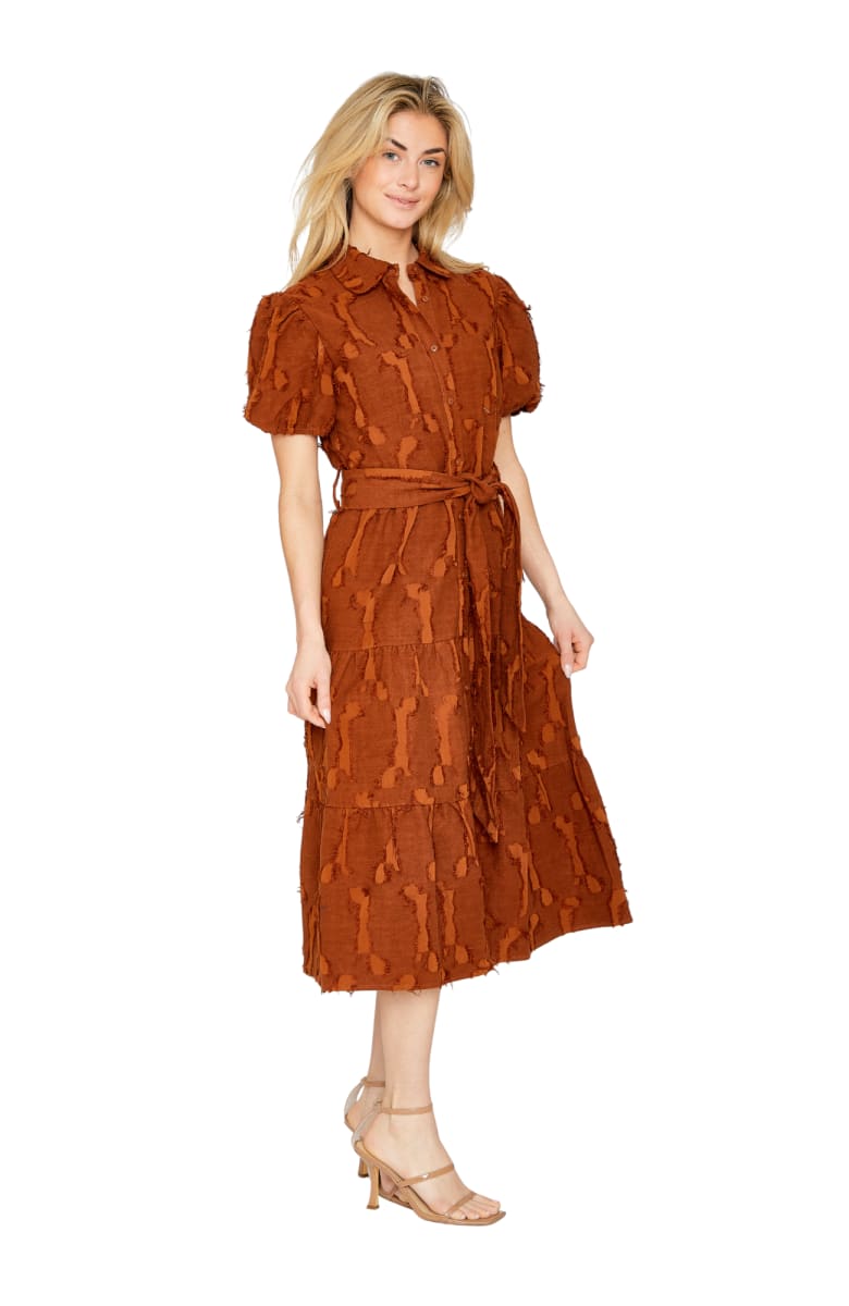 Chloe Dress - Auburn Brown