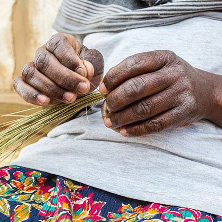 Woven Bowl - 6" - Gray Green