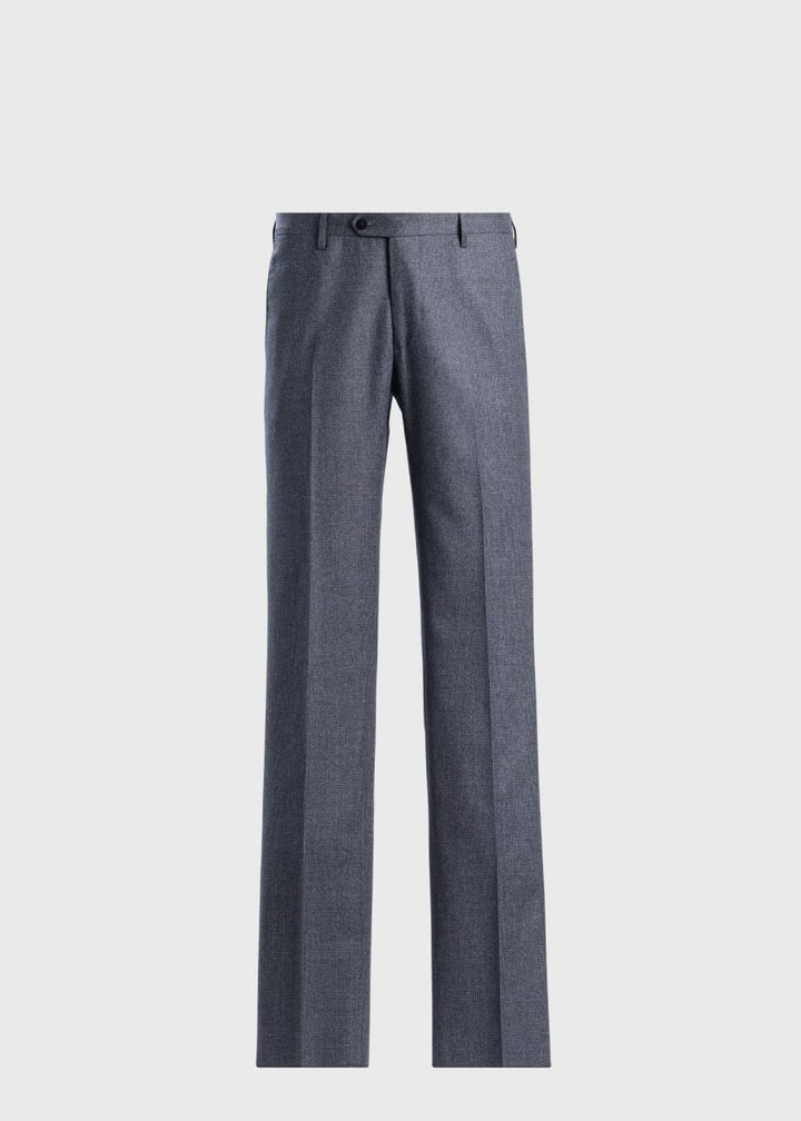 Mini Tooth Wool Trouser - Grey