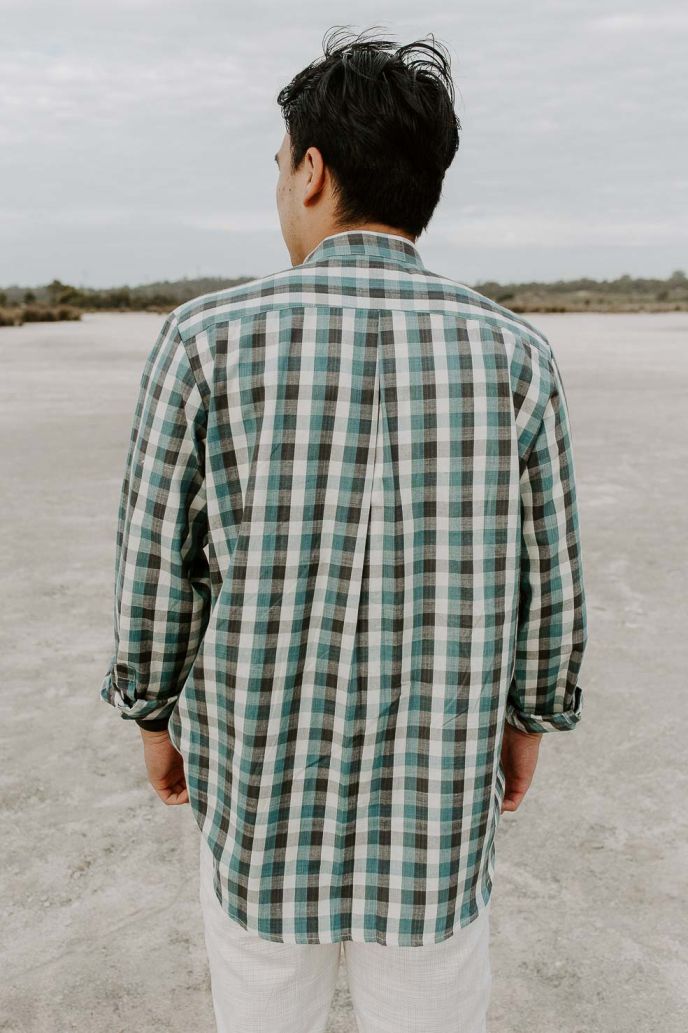Arlo Shirt - Pine Gingham