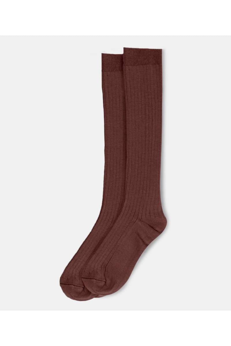 Organic Calf Socks - Garnet