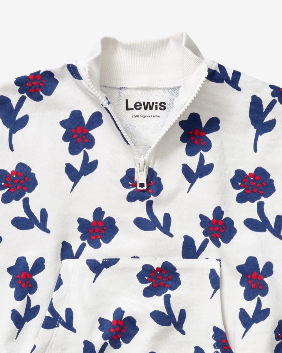 Quarter Zip - Fleur Denim