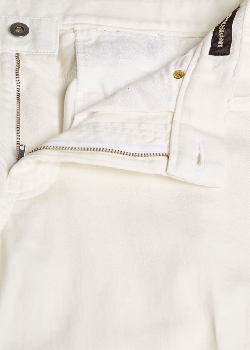 5-Pocket White Jean Pant - White