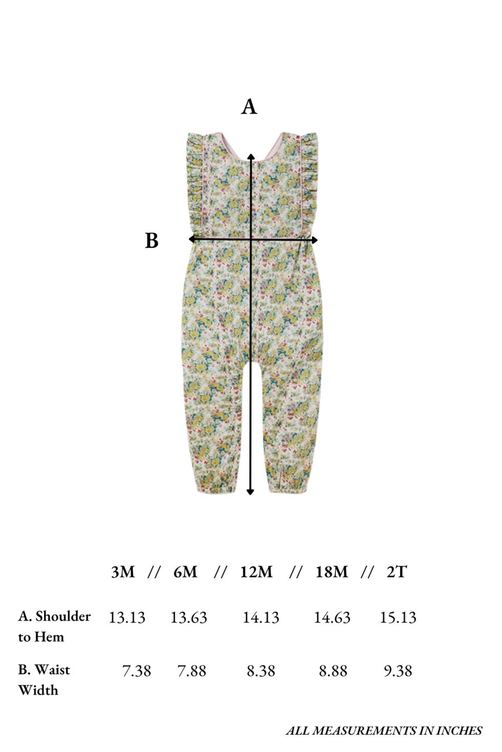 Eliza Playsuit in Water Rose