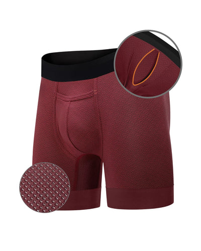 Elite II Boxer Brief - Red Waves