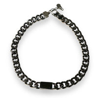 No One Id Necklace - Black