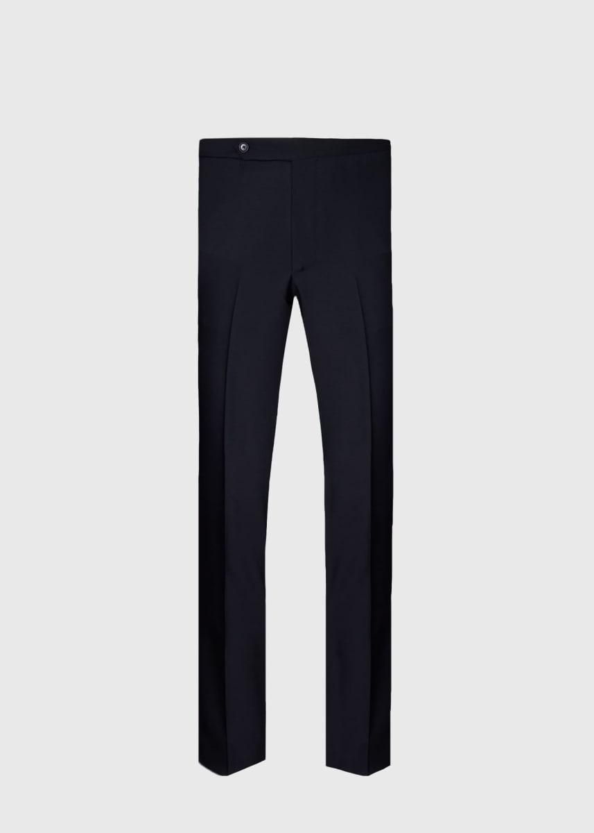 Wool Double Breasted Shawl Collar Tuxedo - Black - Tuxedo