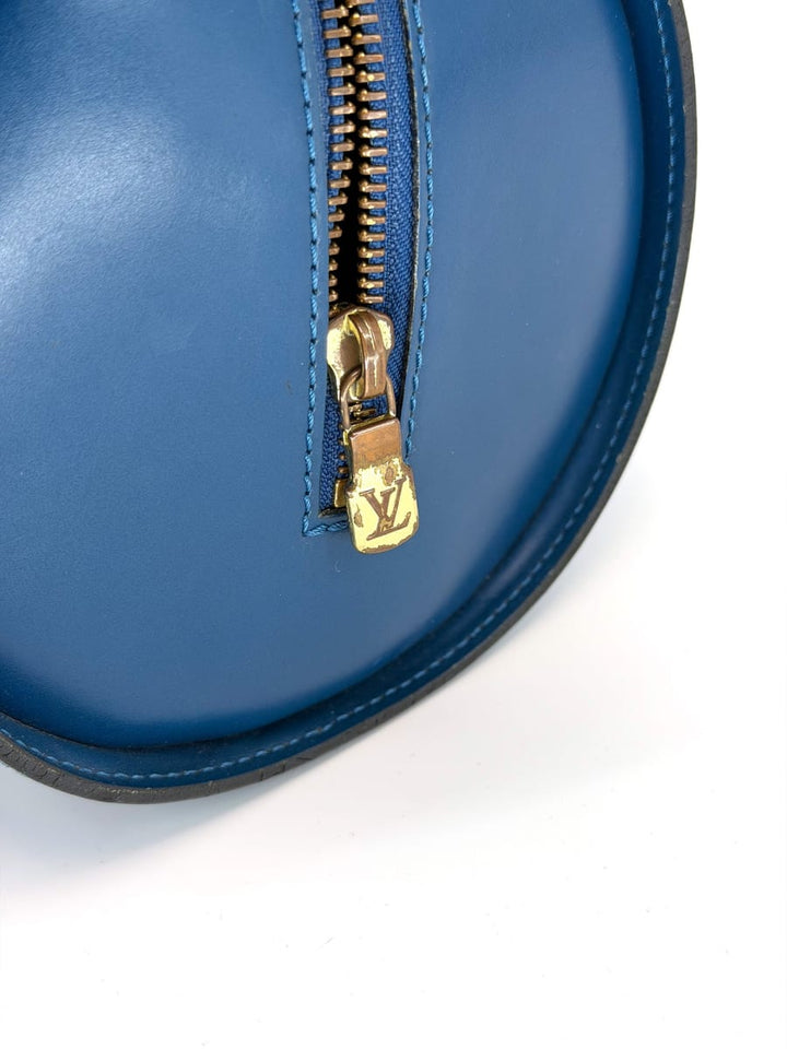 Pre-Owned Louis Vuitton Epi Leather Soufflot 30 Vintage Blue