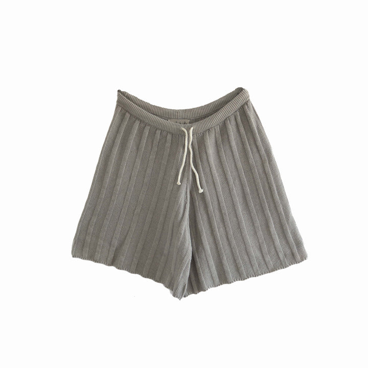 Wide Rib Shorts - Suede