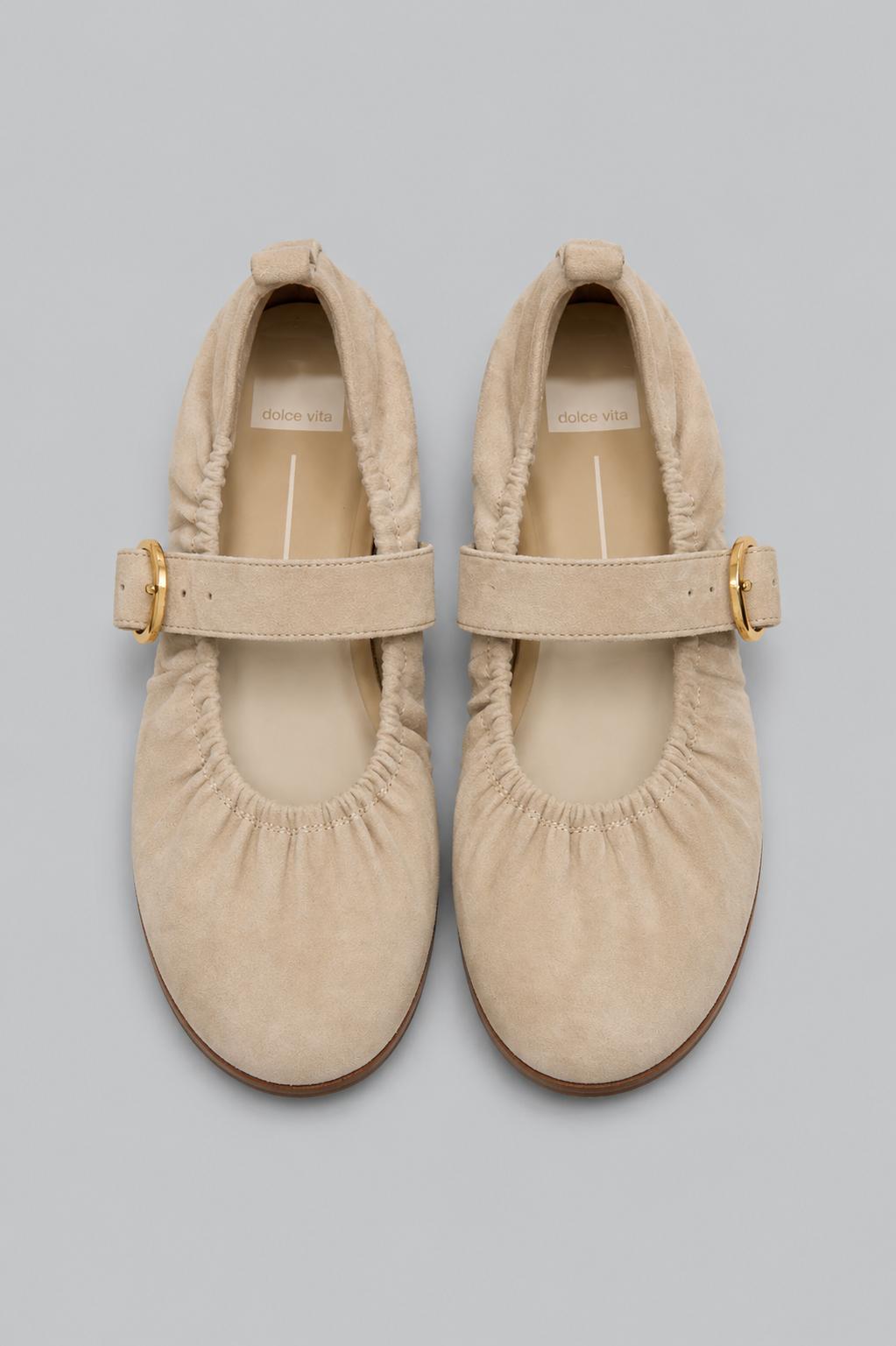Women's Caely Flats - Sesame Suede