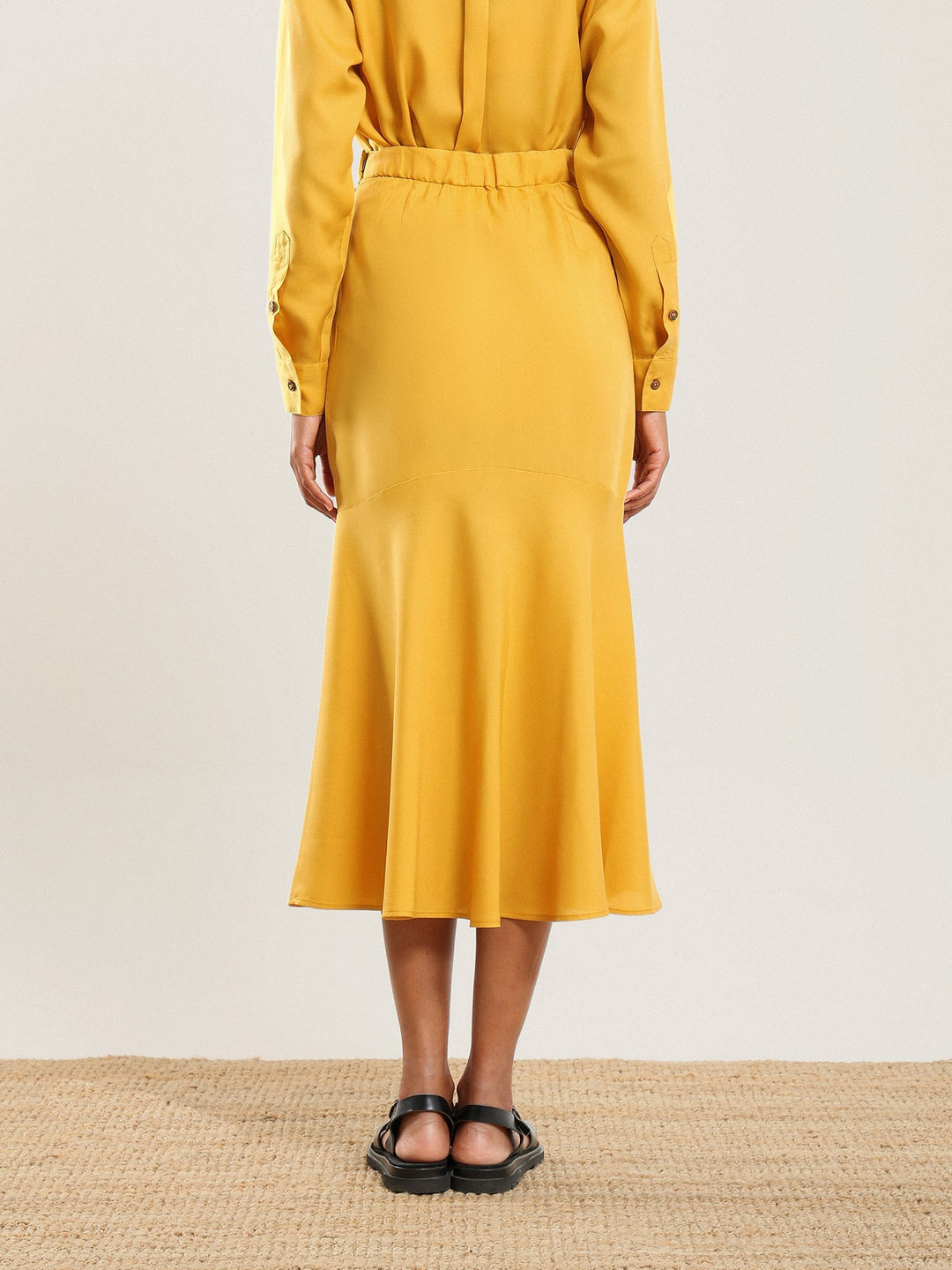 Tencel Flared Skirt - Honey