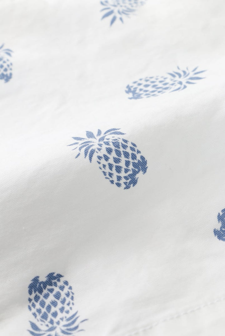Pina Colada Print 4" Short - White Pina Colada