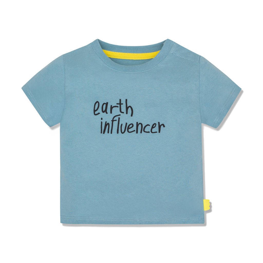 Earth influencer Baby T-Shirt - Slate Blue