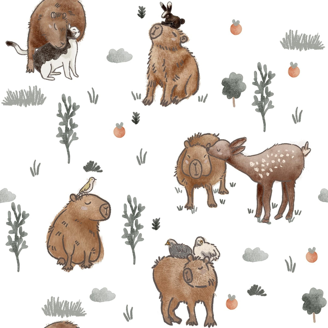 Zipper Footie - Capybara