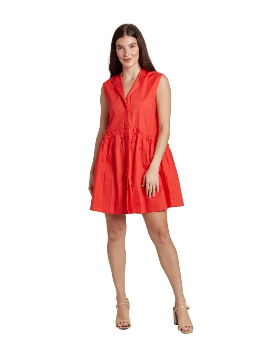 Maddie Dress - Coral - Dresses