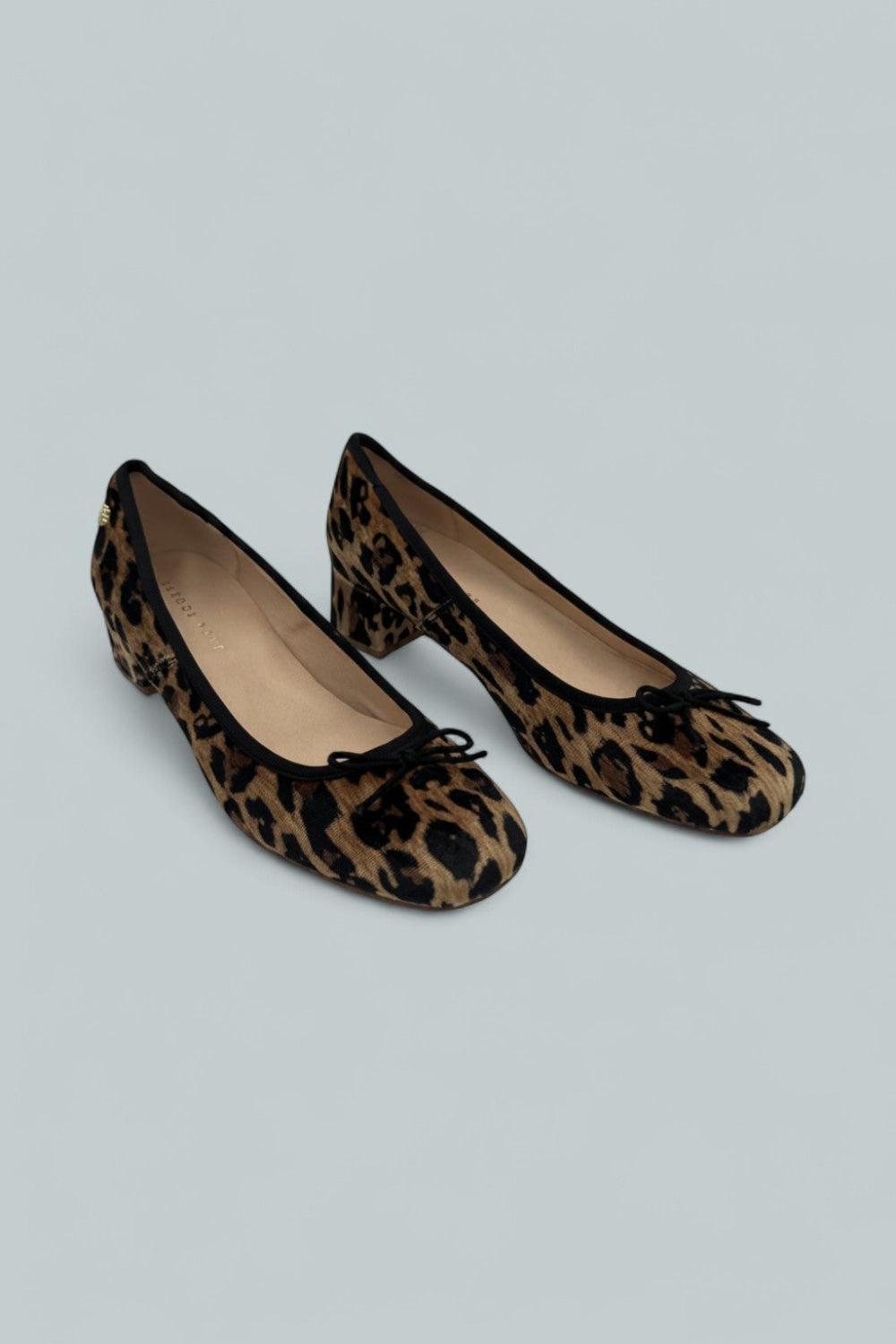 Maddy Velvet Pump - Leopard Multi - 8 - Pumps