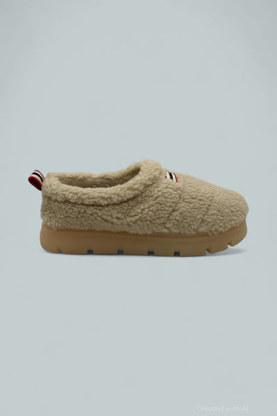 Madisons Women’s Flat Shoes - Light Natural Faux Fur - 10 M - Loafers
