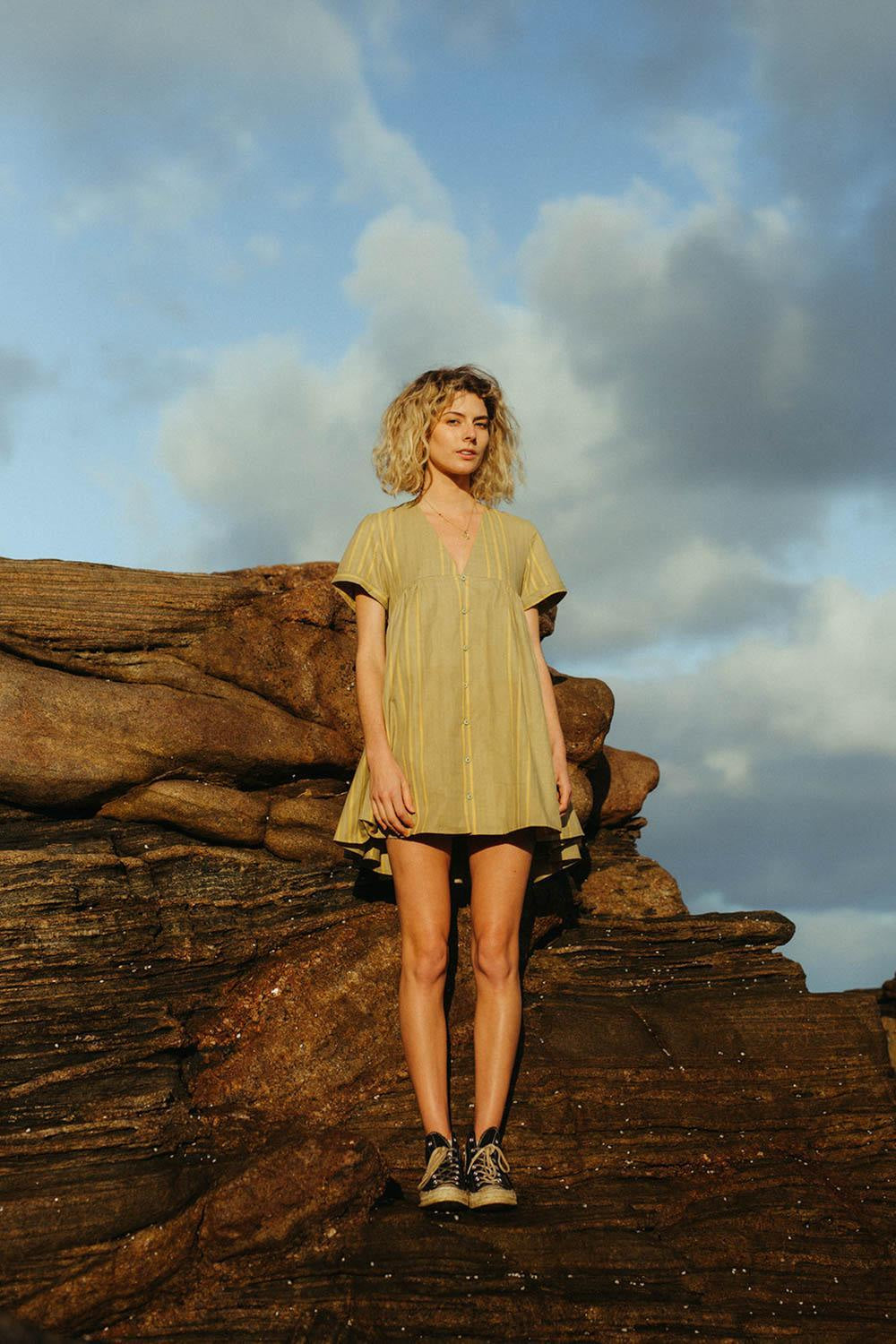 Mads Dress - Ochre - Dresses