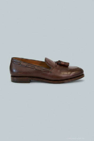 Maestra Tasseled Loafers - Dark Brown - Loafers