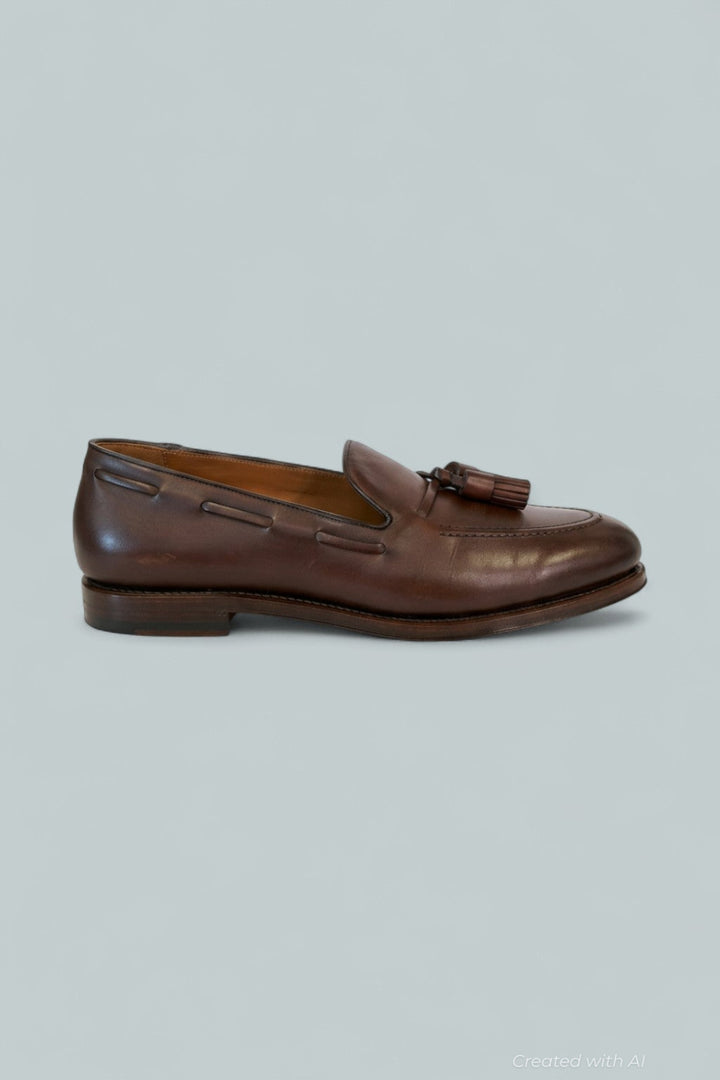 Maestra Tasseled Loafers - Dark Brown - Loafers