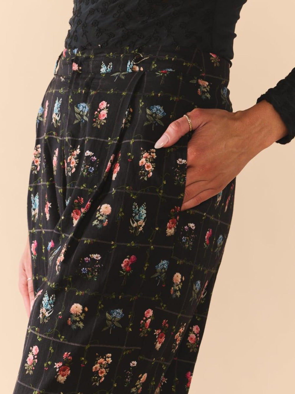 Maeve Pant - Florence Black Floral - Pants