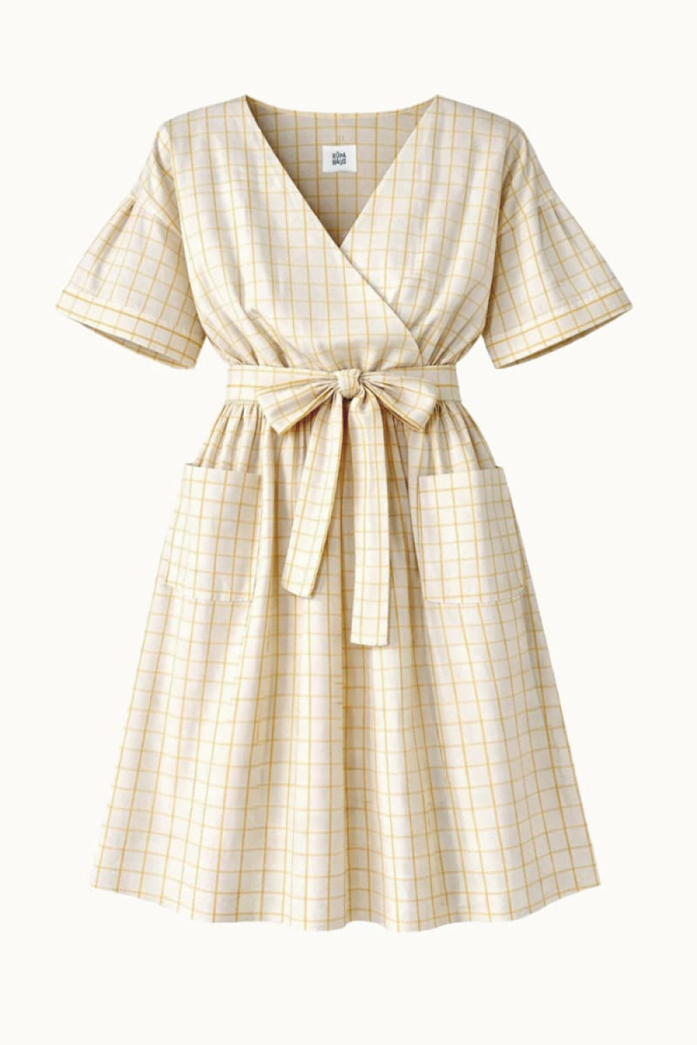 Maï Wrap Dress - Canary - S - Dresses